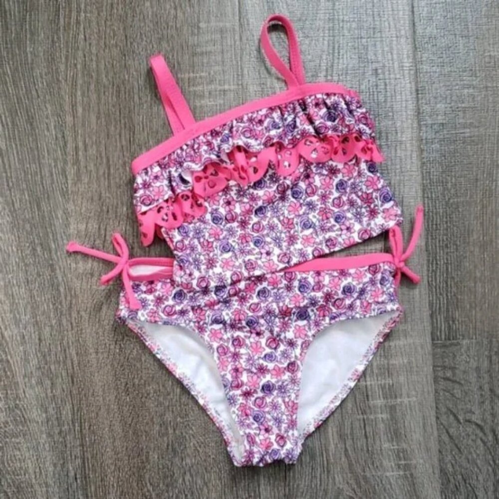 Penelope Mack floral & ruffle 2-piece Bikini